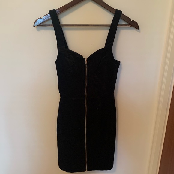 H&M Velvet Zip Up Dress - Picture 2 of 5